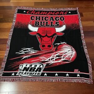 NBA Champions Chicago Bulls 1997 Playoffs Throw Blanket Northwest Company